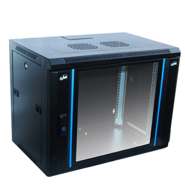 LINK 19" Glass Wall Rack 6U (60cm.) รุ่น CW2-60606G